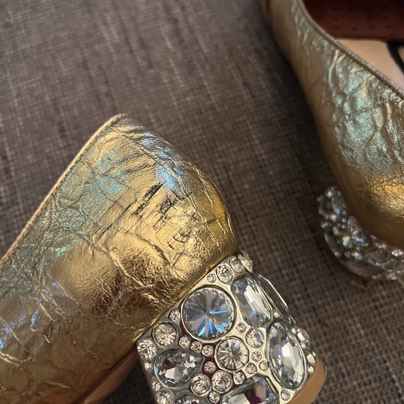 Lucy Choi London dreamy collection golden jeweled block heel - Picture 11 of 11